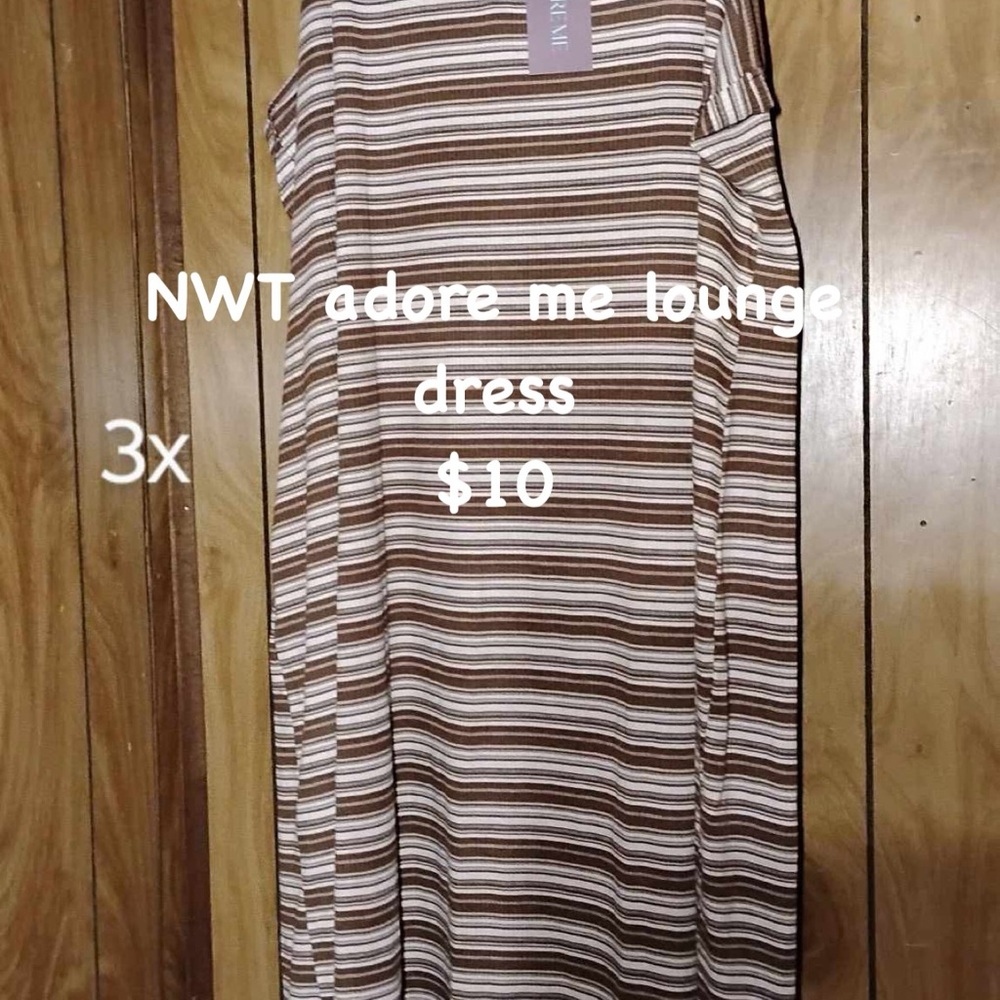 Adore Me Brown Tan Long Sleeve Sheath Dress